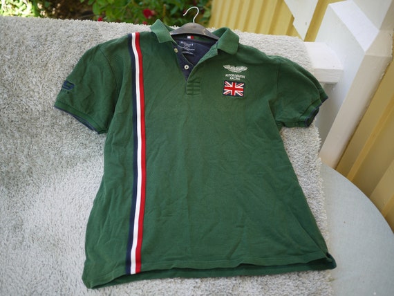 Aston Martin Racing Polo Shirt XXL Hackett London British Racing Green Formula One LeMans Clubsport Valor Valiant Valkyrie