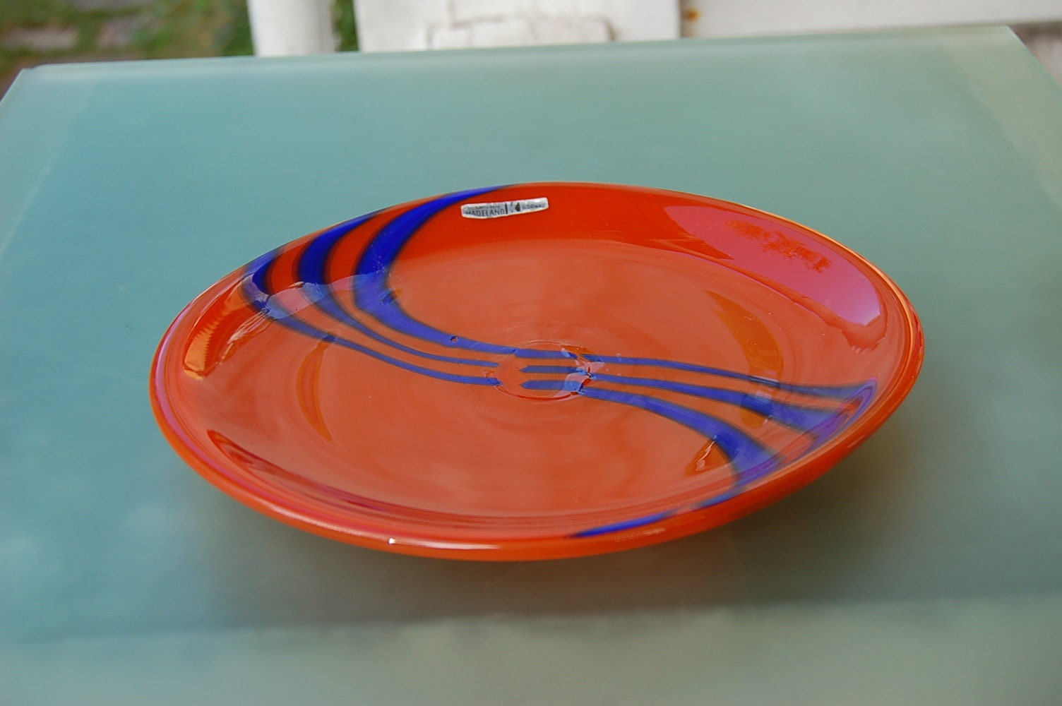 Hadeland ハデランド　プレート Buy Hadeland Norway Design Plate / Plate / Orange / Blue