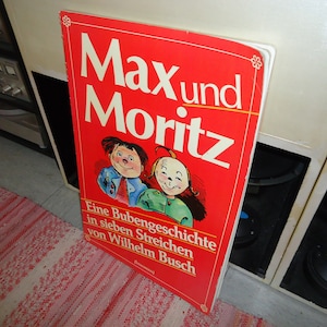 Wilhelm Busch "Max and Moritz - A Boy's Story in Seven Pranks" Giant Book / Falken Verlag / Bassermann / 1989