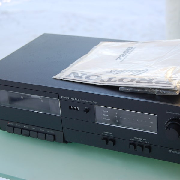 Proton 720 B / Dolby B&C / mit OVP / Tapedeck / Cassette Deck / wie NAD, aber schwarz