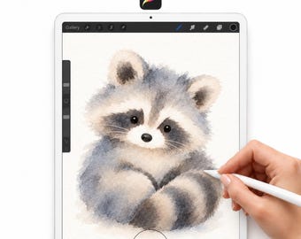Wet on Wet Watercolor Brushes for Procreate, Soft Washes and Textured Digital Painting