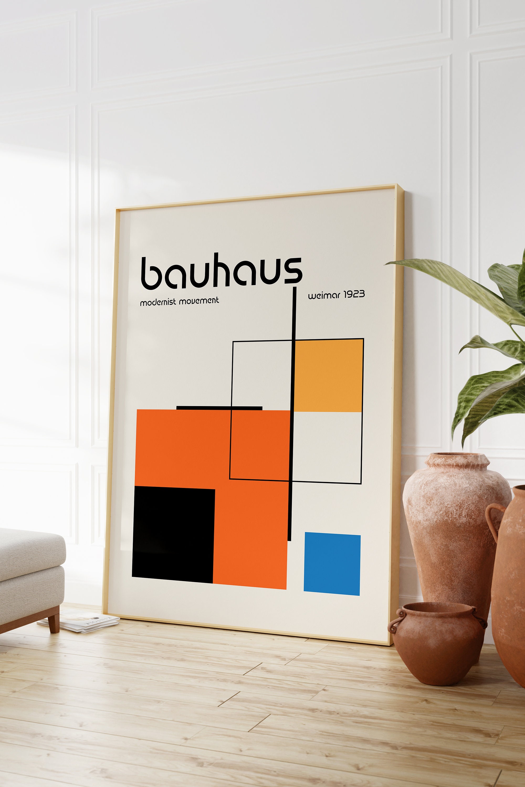 Bauhaus Exhibition Print Set, Gallery Wall Art, Modern Poster ...