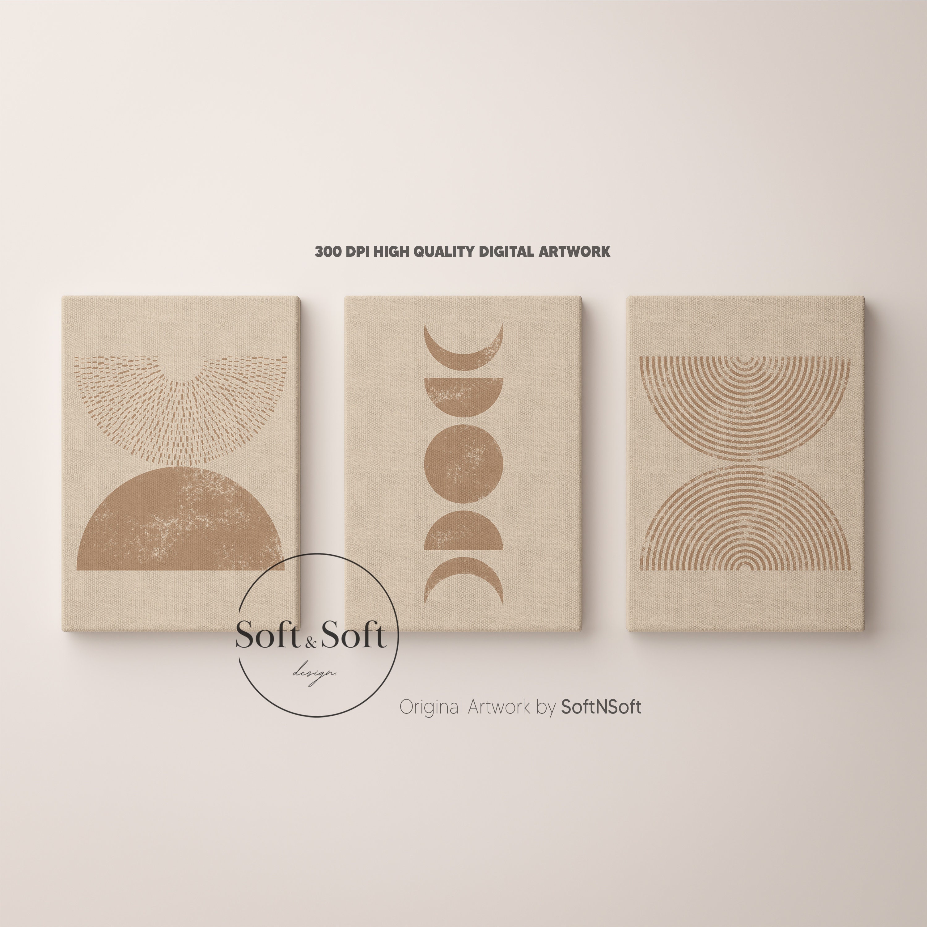 Boho Prints Set of 3, Bohemian Decor, Boho Wall Art, Cozy Home Decor ...