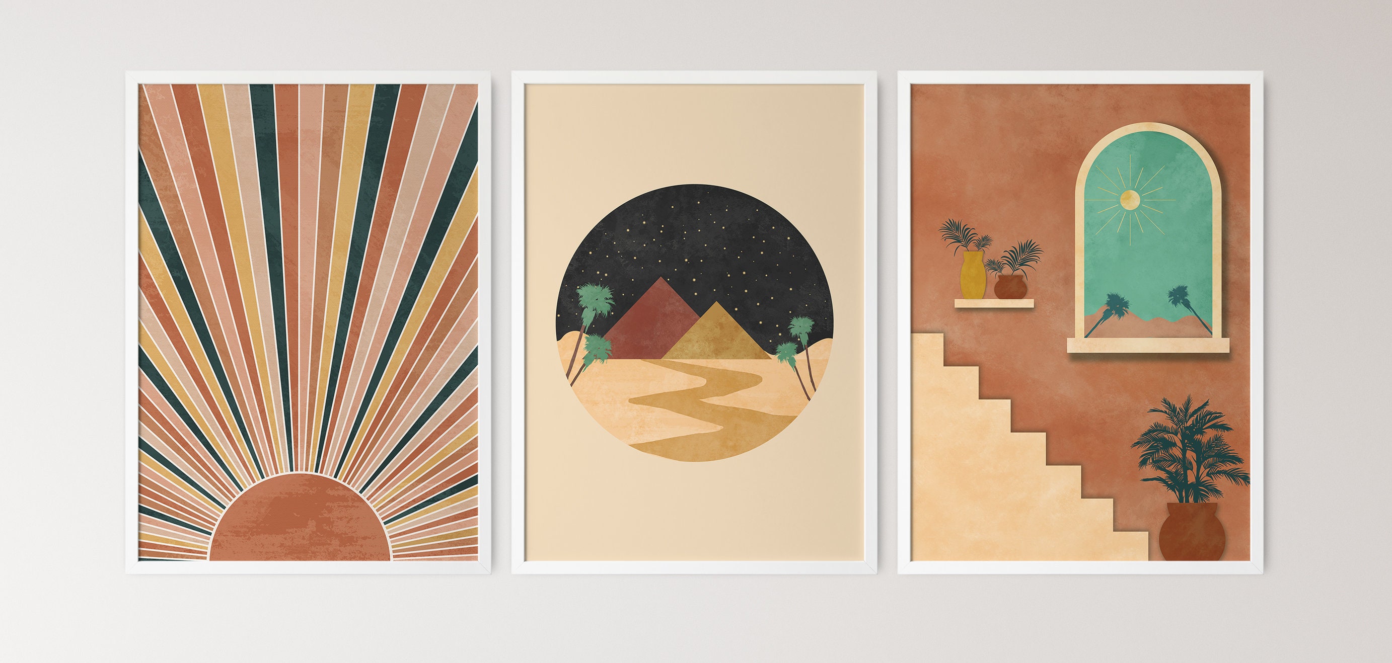Set of 3 Mid-century Modern Prints – TemproDesign