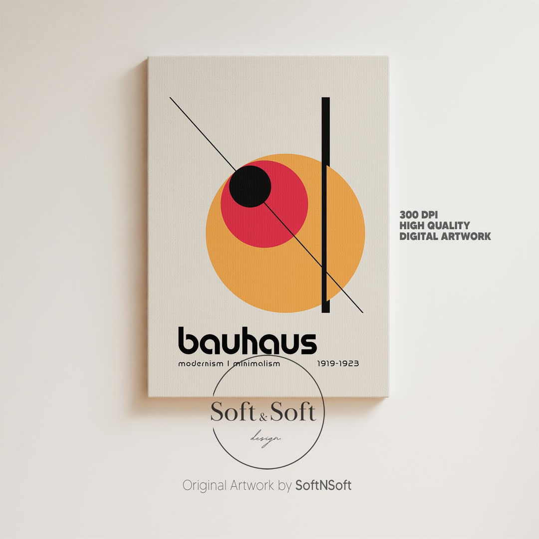 Bauhaus Print, Geometric Wall Art, Exhibition Print, Architecture Print ...