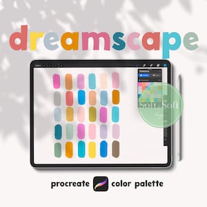 Procreate Color Palette, Vivid Color Swatch, Procreate Drawing Tool, Boho Color Scheme, Digital Palette