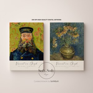 Van Gogh Prints, Van Gogh Wall Art, Vintage Print Set, Van Gogh, Digital Download, Eclectic Wall Prints, Oil Painting, Gallery Wall Art Set