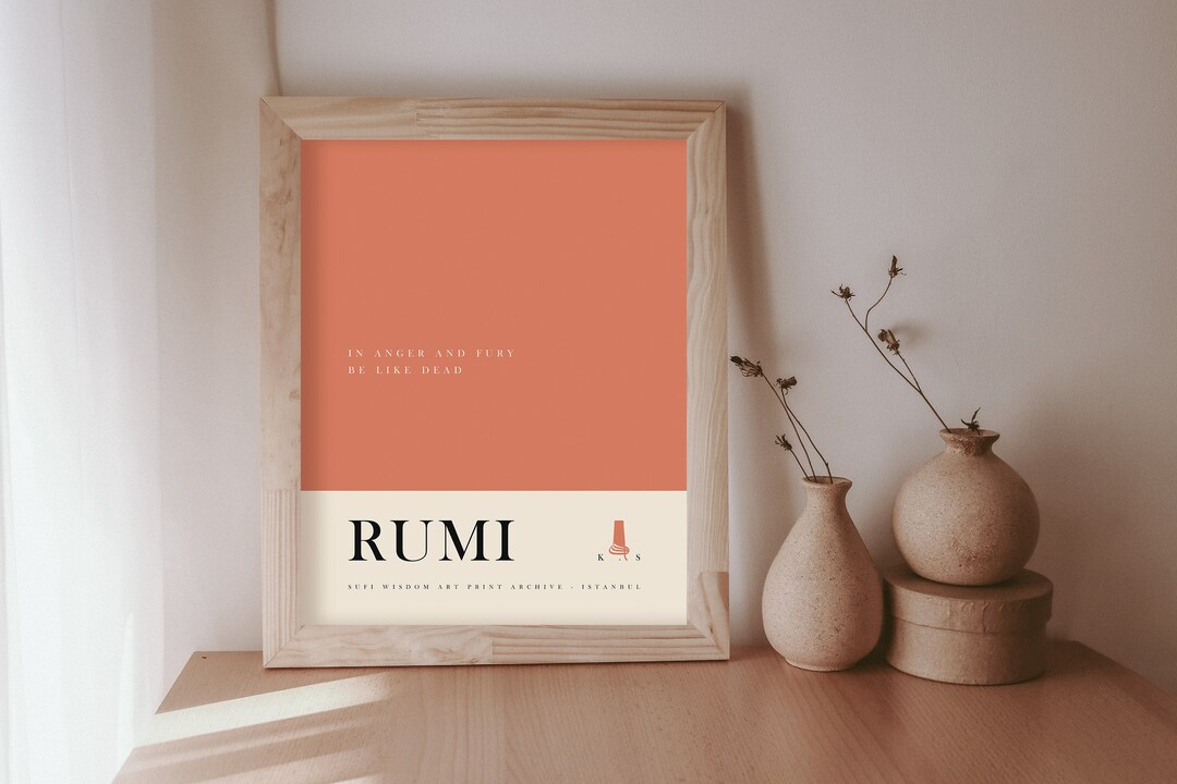 Graphis Rumi Buy Rumi Poem Art Print, Spiritual Prints, Rumi Quote Poster, Pink ...