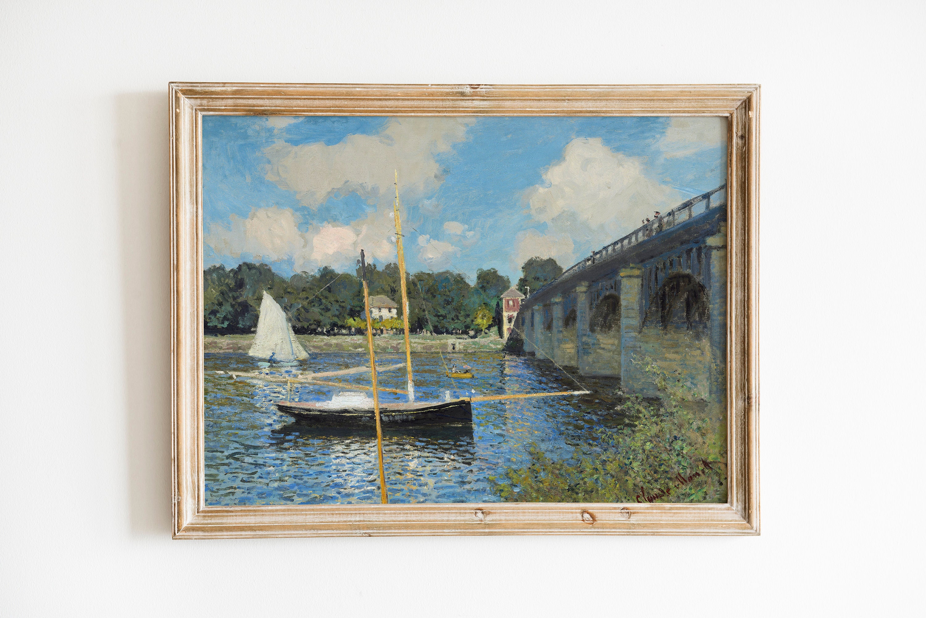 Print Horizontal Wall Art Landscape Oil Paint Etsy Australia