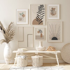 Boho Wall Collage Mega Bundle, Set of 24 Prints, Geometric Dorm Wall Art, Abstract Poster Set, Printable Home Decor, Digital Download