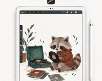 Watercolor Procreate Brushes for Cozy Illustrations: 40+ Painting Tools, Paper Textures & 50 Palettes