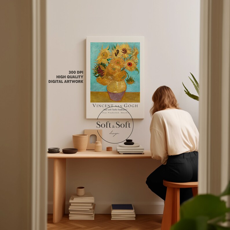 Van Gogh Prints, Van Gogh Wall Art, Vintage Print Set, Van Gogh, Digital Download, Eclectic Wall Prints, Oil Painting, Gallery Wall Art Set