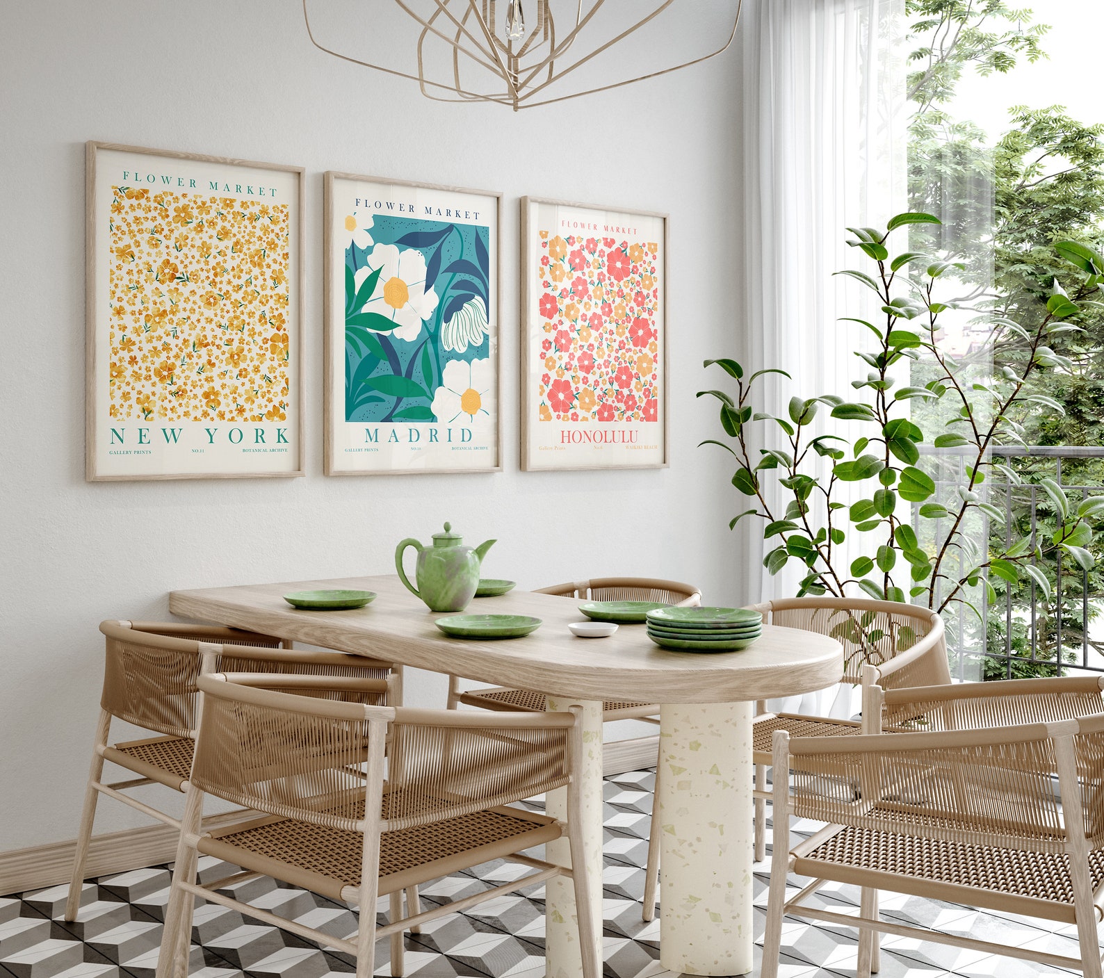 Flower Market, Decor Print for Wall, Handmade Home Decor, Matisse