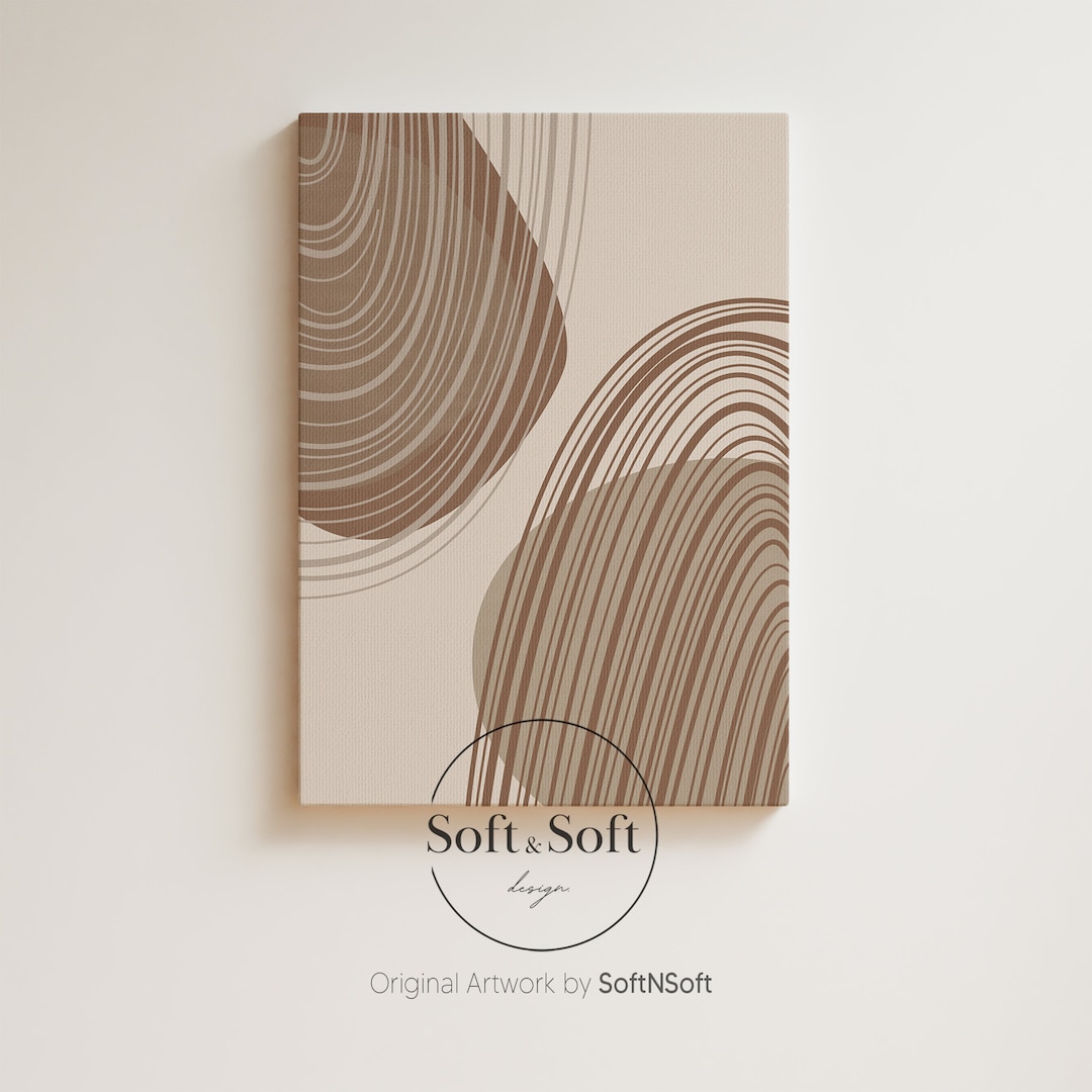 Neutral Rainbows, Mid Century Modern, Neutral Wall Art, Boho Wall