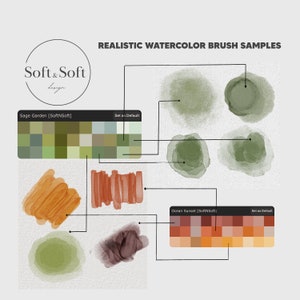 Procreate Realistic 80 Watercolor Brushes, Watercolor Brush Set ...