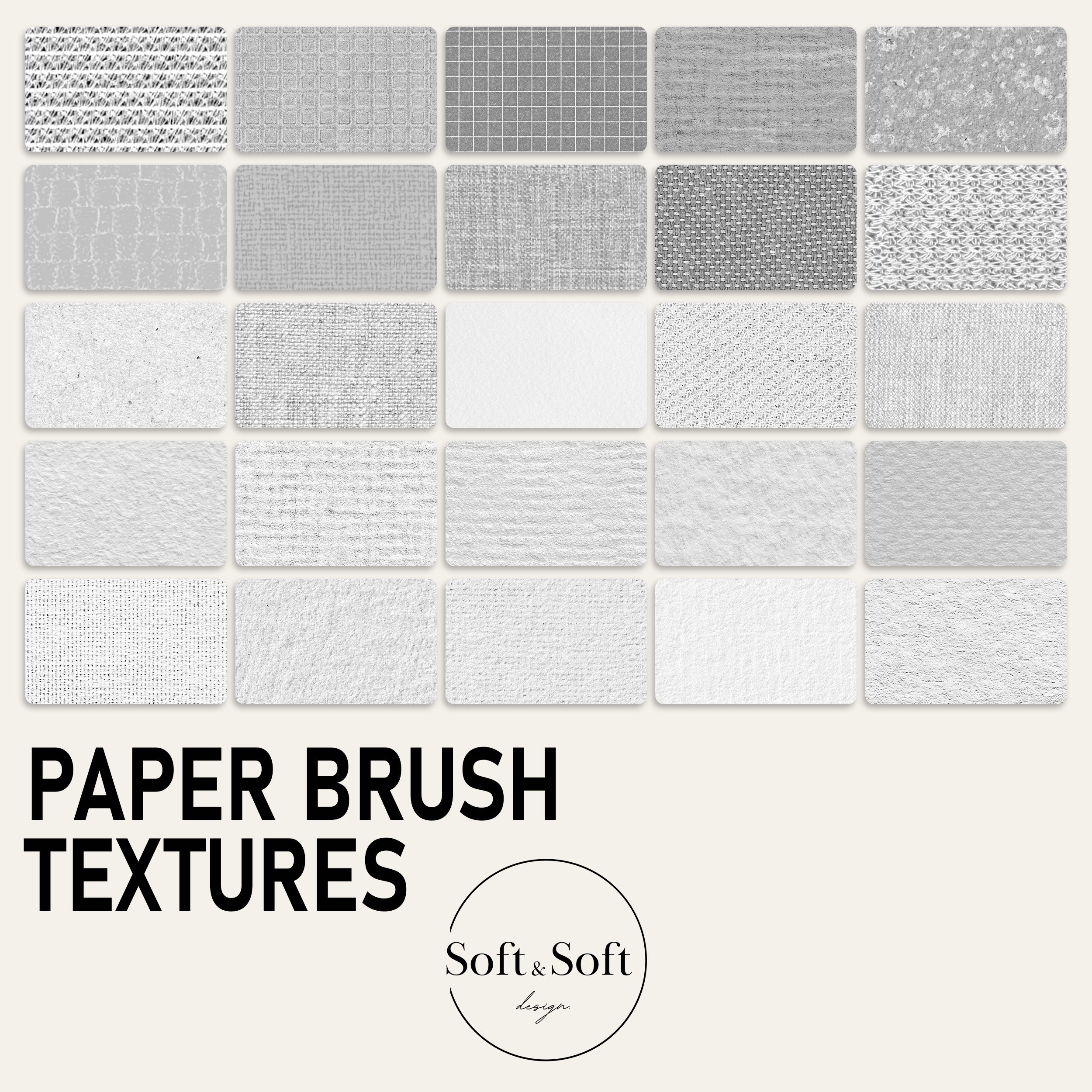 Watercolor & Canvas Paper Texture Brushes for Procreate, Procreate ...