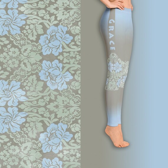 floral workout leggings