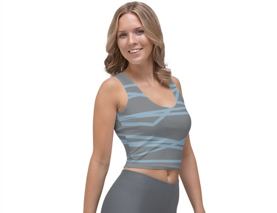Workout Crop Top Workout Crop Gray Crop 