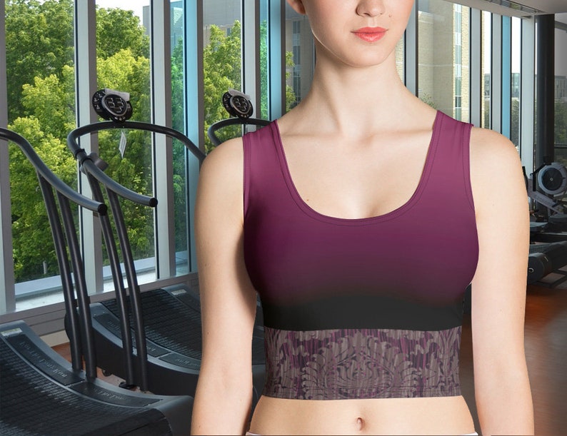 fitted workout crop top