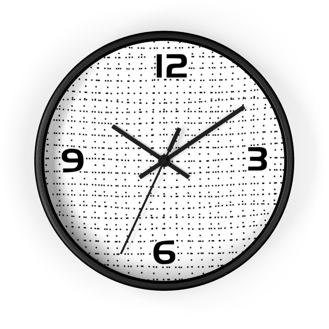 White Wall Clock With Numbers Modern White Wall Clock With Etsy