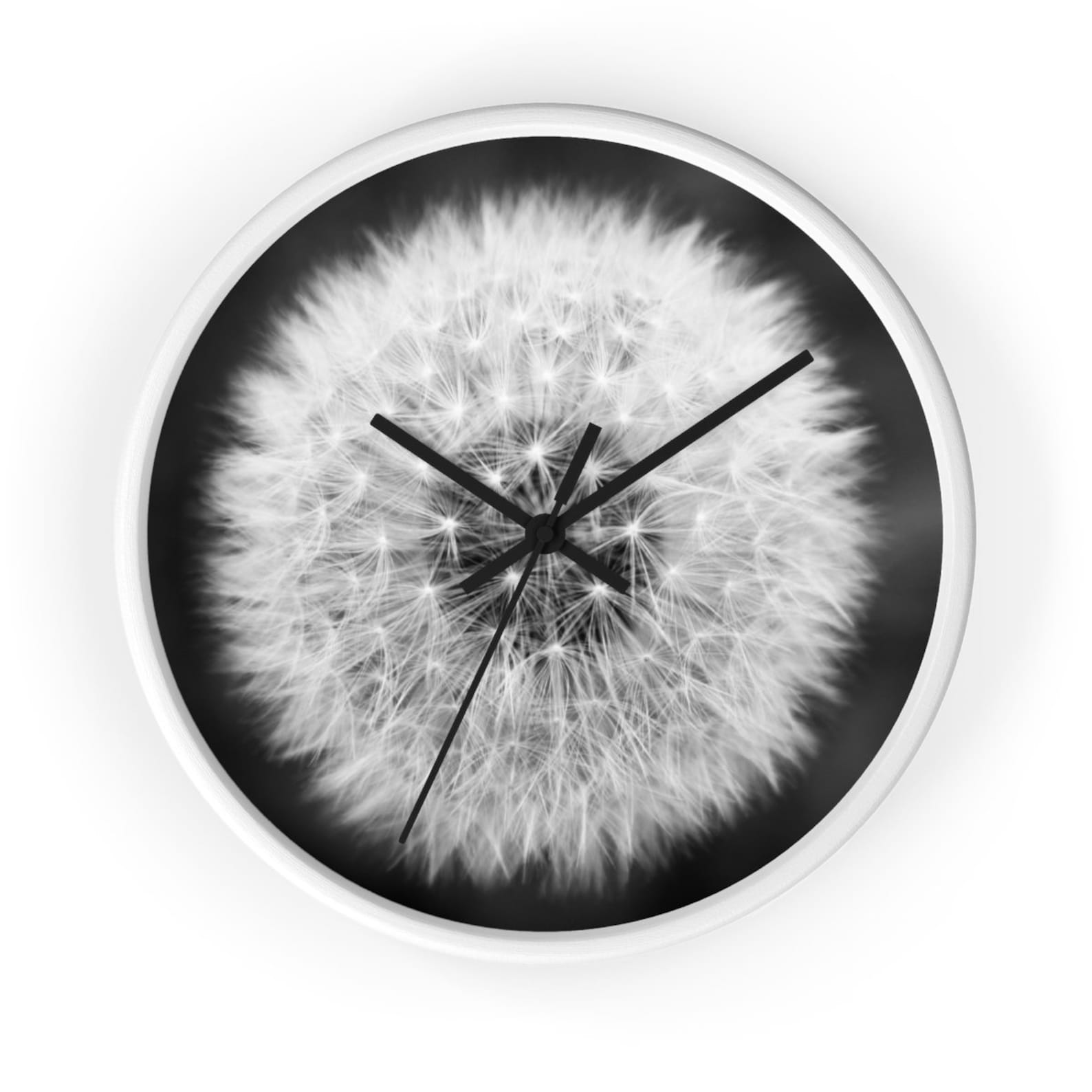 Dandelion Print Decorative Wall Clocks for Living Room Home Etsy