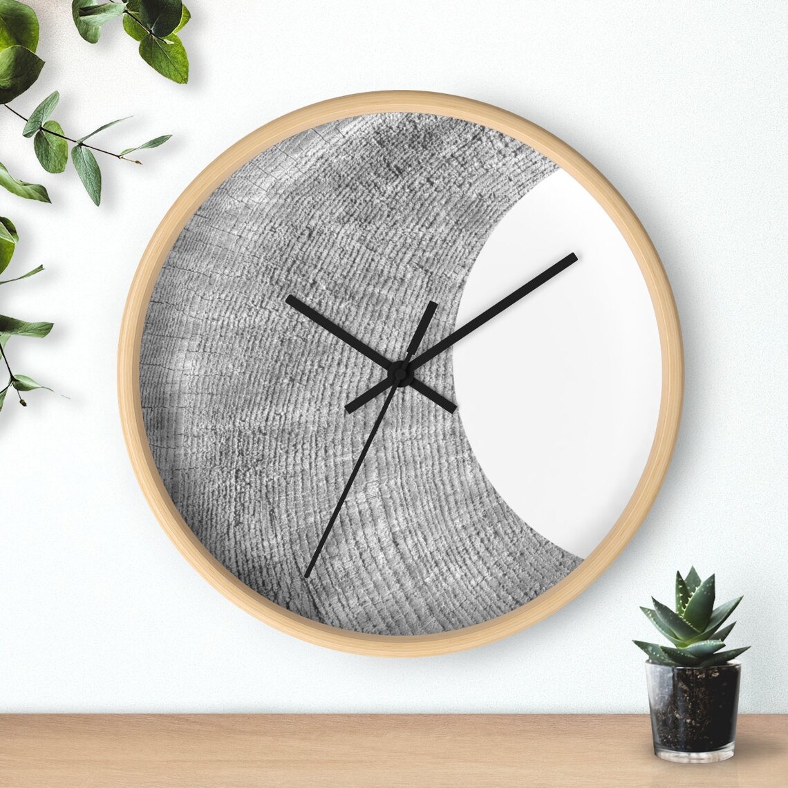 Modern Wall Clock Minimalist Design Wall Clock Scandinavian Etsy