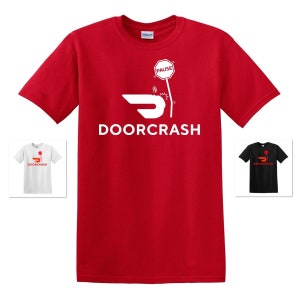 DOORDASH DOORCRASH PARODY Pause Delivery Courier Funny Humorous Gag Tee T-shirt