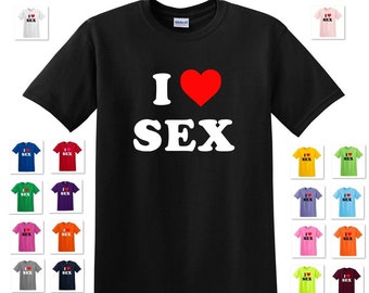 I Love Porn Shirt Top Heart Gift Men Girl Women Boy Sex Dirty 1