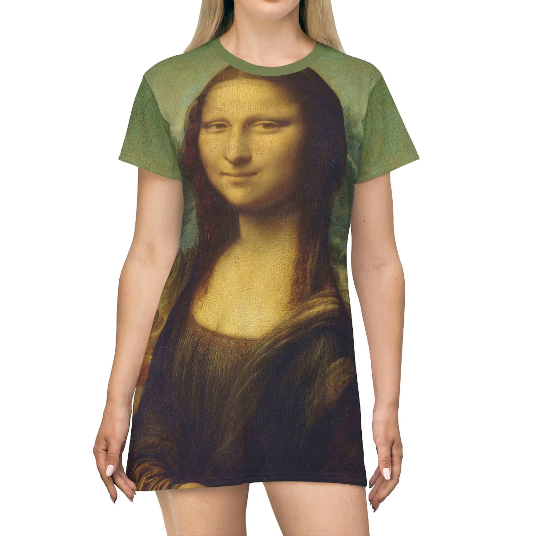 Leonardo Da Vinci MONA LISA Fine Abstract Art Painting T shirt Dress Etsy