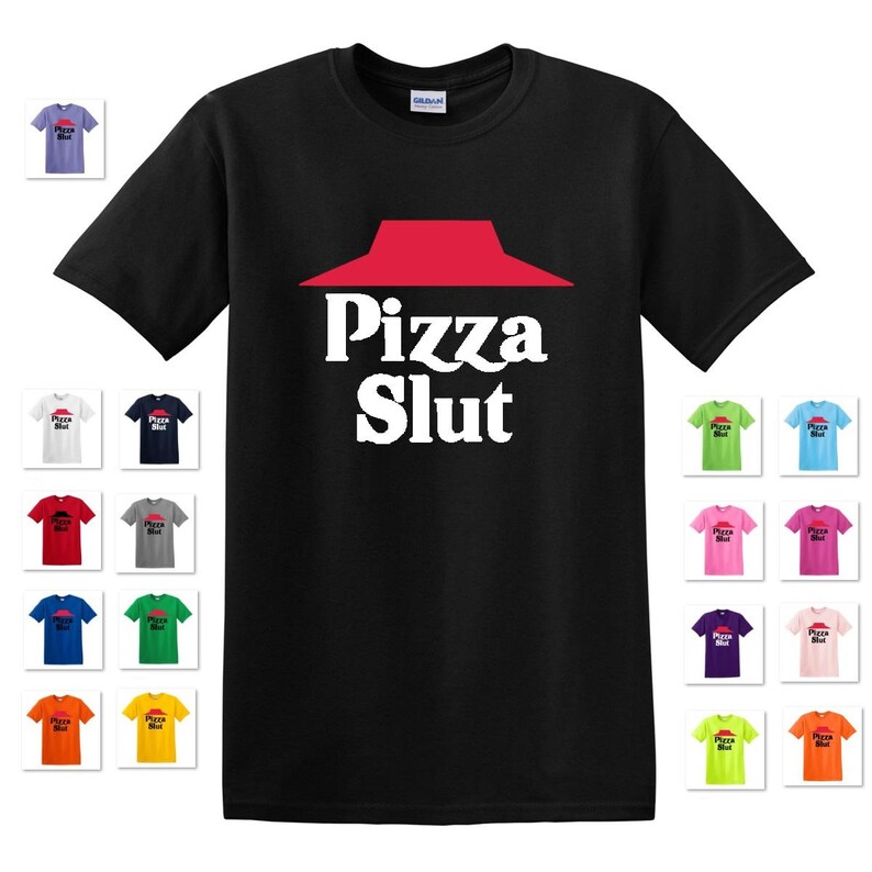 PIZZA SLUT Offensive Adult Pizza Hut Parody Spoof Parody Funny Etsy
