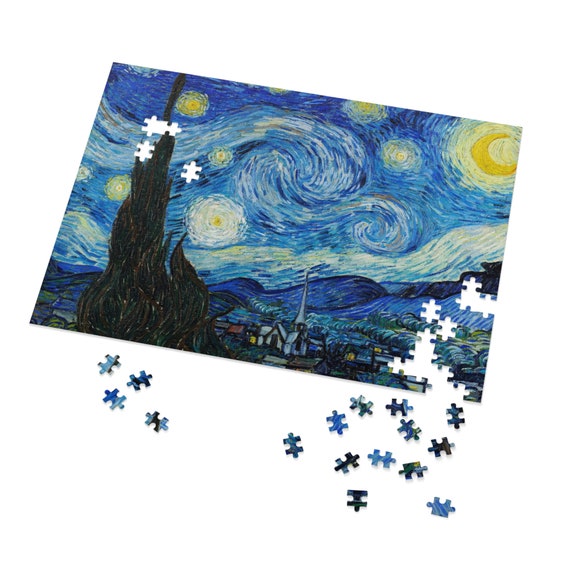 VINCENT VAN GOGH Starry Night Jigsaw Puzzle Arte abstracto con caja de  hojalata 30, 110, 252, 500,1000 piezas -  España