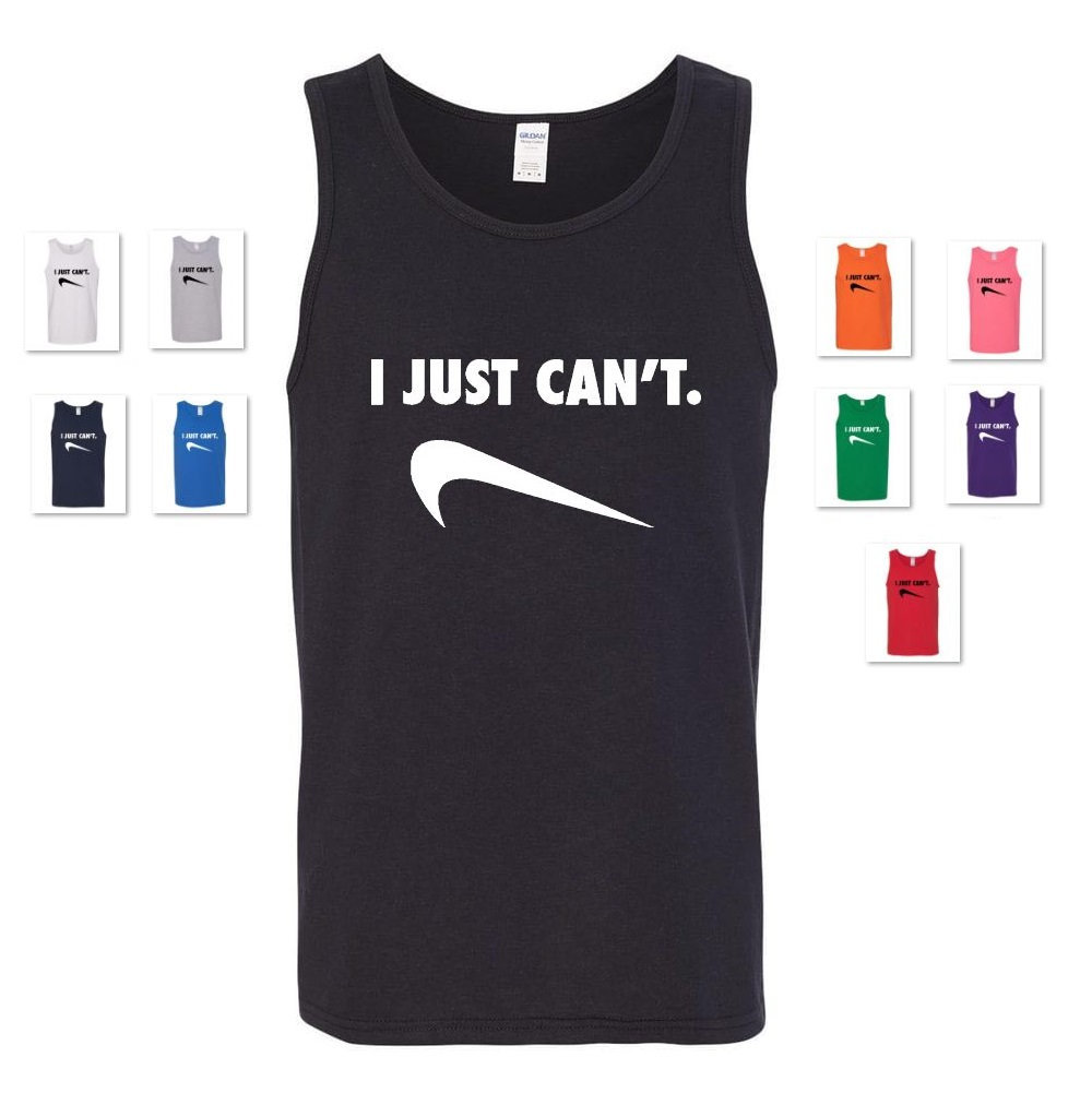 I JUST CAN'T Spoof Parody Humor Funny Gag Comical Tank Top - Etsy UK