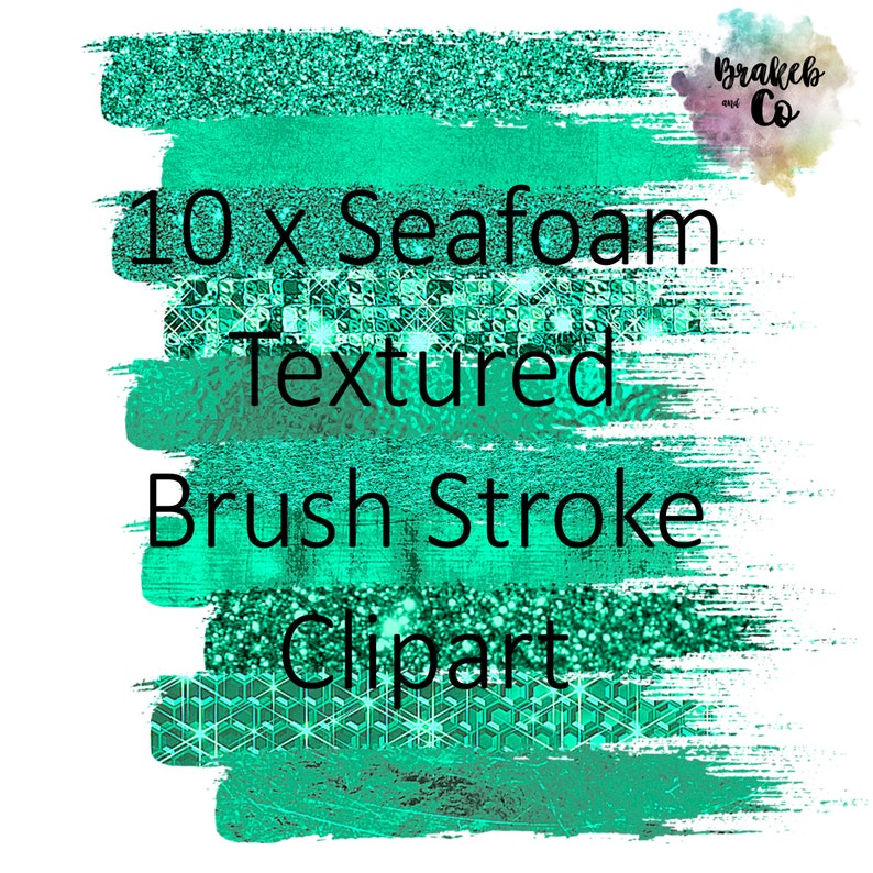 Download 10 X Green Textured Brush Stroke Clipart Foil Clipart Green Foil Brush Stroke Instant Download Glitter Brush Stroke Clip Art Art Collectibles Mukena Id