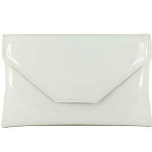 Loni Womens Stylish Large Envelope Patent Clutch Bag/Shoulder Bag Wedding Party Prom Bag