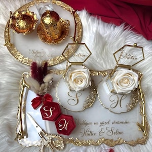 Engagement tray wedding tray damat coffee tray classy