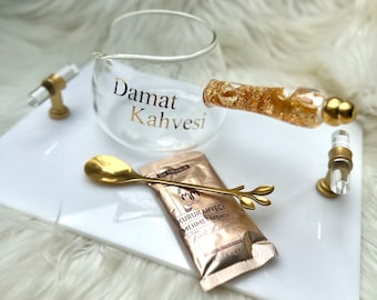 Damat Kahvesi Cezve mit Blattgold