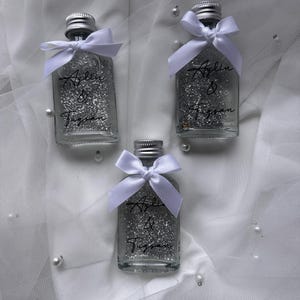 Presente de convidado Kolonya / Água de Colônia personalizada / kolonya sisesi / glitter