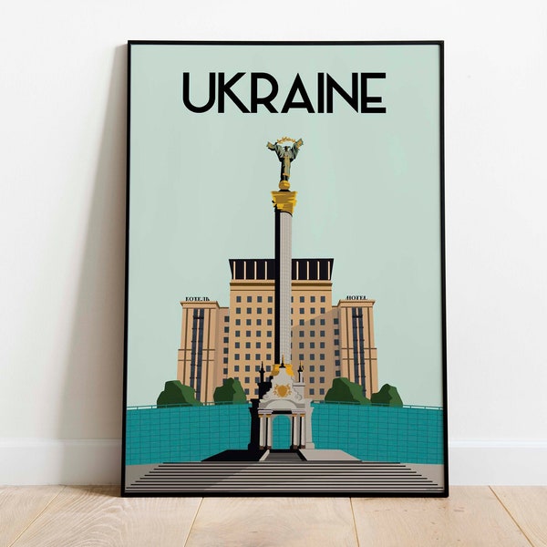 Ukrane Travel Poster, Print, Art Print Room Decor posters Digital Instant Digital Download 12x18 inches