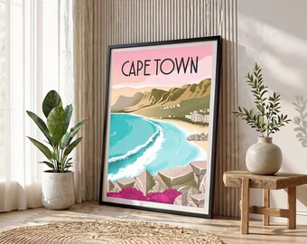 【限定セット】エスコルタ 掲載10ページセット(ポスターサイズ) Cape Town Vintage Travel Poster, Enhanced Matte Paper Print - Etsy