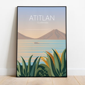 Guatemala Travel Poster Printable Wall Art, Instant  Sizes: (inches) 8x10 12x16  12X18 18x24 24x36