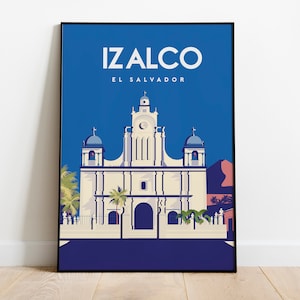 Izalco el salvador travel poster  Travel Poster Sizes: (inches) 8x10 12x16 12×18  16×20  18x24 24x36
