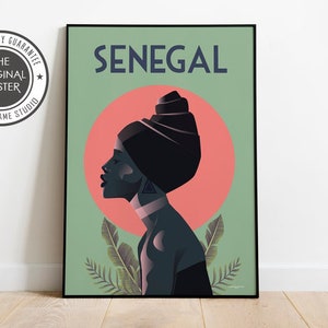 Senegal Travel  Poster AfricaTravel Poster Sizes: (inches) 8x10 12x16 18x24 24x36