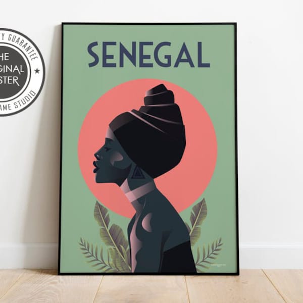 Senegal Reiseposter AfrikaReiseposter Größen: (Zoll) 8x10 12x16 18x24 24x36