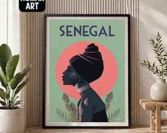 Senegal Travel  Poster AfricaTravel Poster Sizes wall art prints