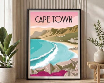 【限定セット】エスコルタ 掲載10ページセット(ポスターサイズ) Cape Town Vintage Travel Poster, Enhanced Matte Paper Print - Etsy