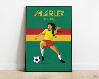 Bob Marley Wall Art Poster reggae Music Print, Music Poster, Poster Paper, (inches) 8x10 12x16 12x18 16x20 18x24 24x36