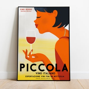 Vintage Italiano Alcohol Advertising Poster Italiano Retro Ads Alcohol Promotion Poster Cibo e bevande (pollici) 8x10 12x16 12x18 18x24 24x36