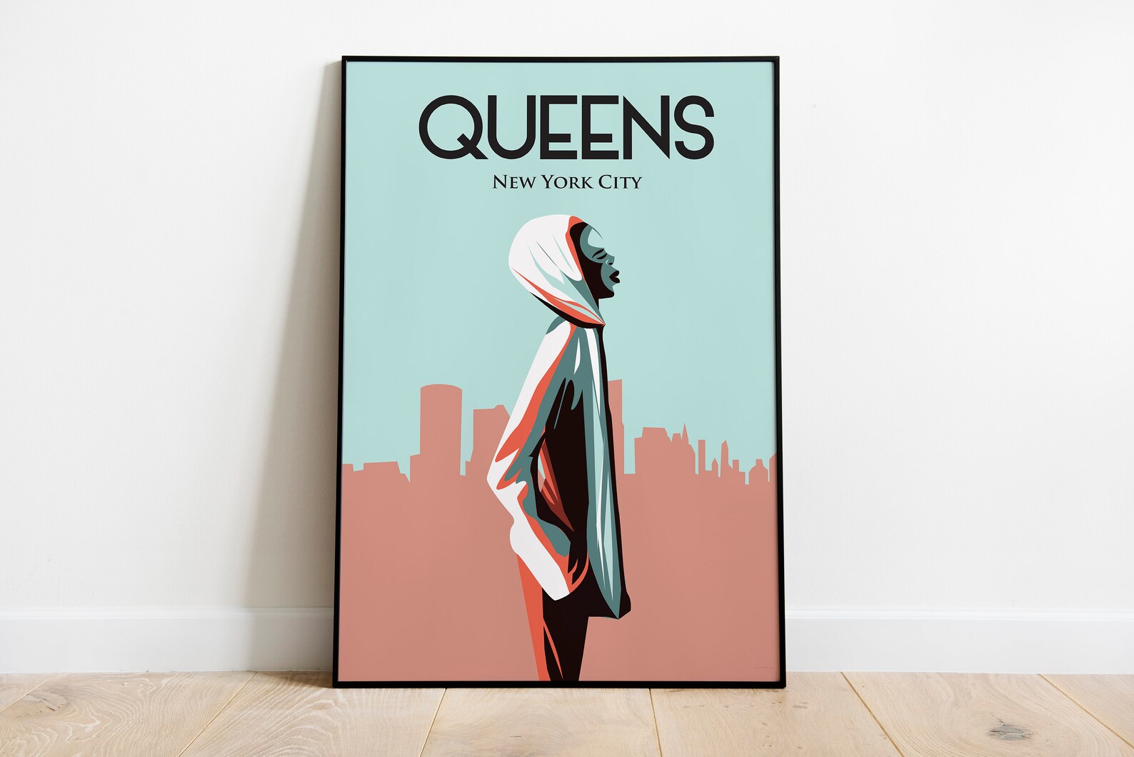 Queens New York City Poster Printable Wall Art Instant - Etsy