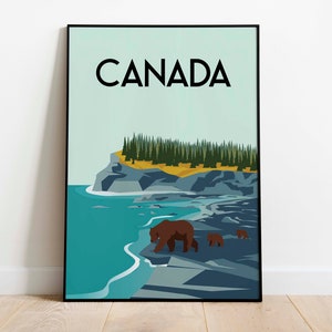 Canada Travel Poster, Print, Art Print Room DecorCanada  posters Digital Instant Digital Download 12x18 inches