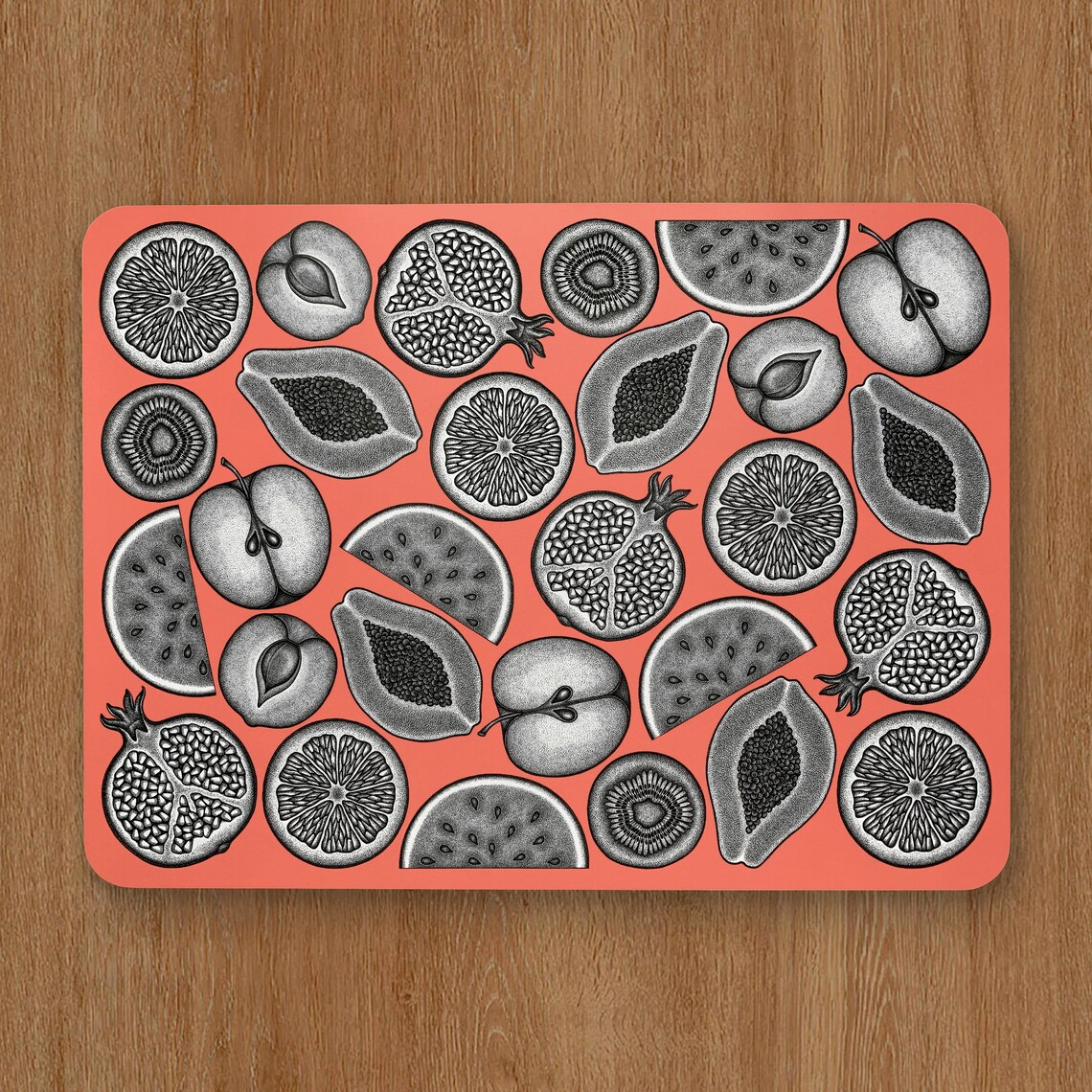Fruit Design Placemats / Table Mats multicolour Set of 4 Etsy